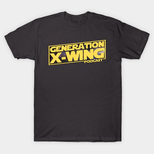 Generation X-Wing Podcast (Star background) T-Shirt by GenXWing